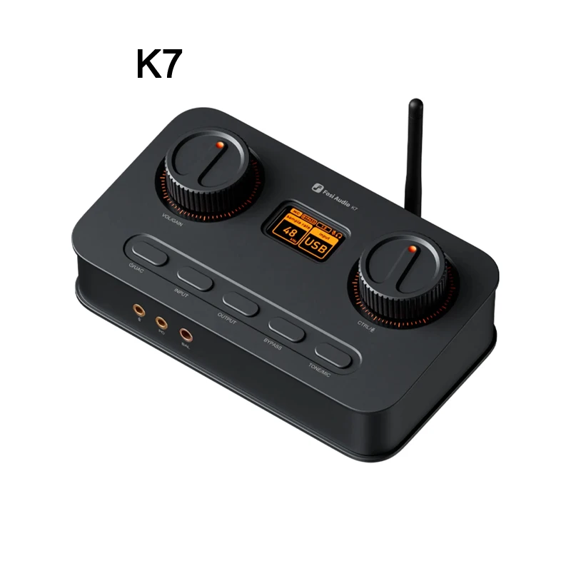

Fosi Audio K7 Desktop DAC Headphone Amplifier Hi-Res Audio Amp AKM4493ESQ DAC Chip PCM 384kHz/32Bit DSD256 Gaming PC PS5 Switch