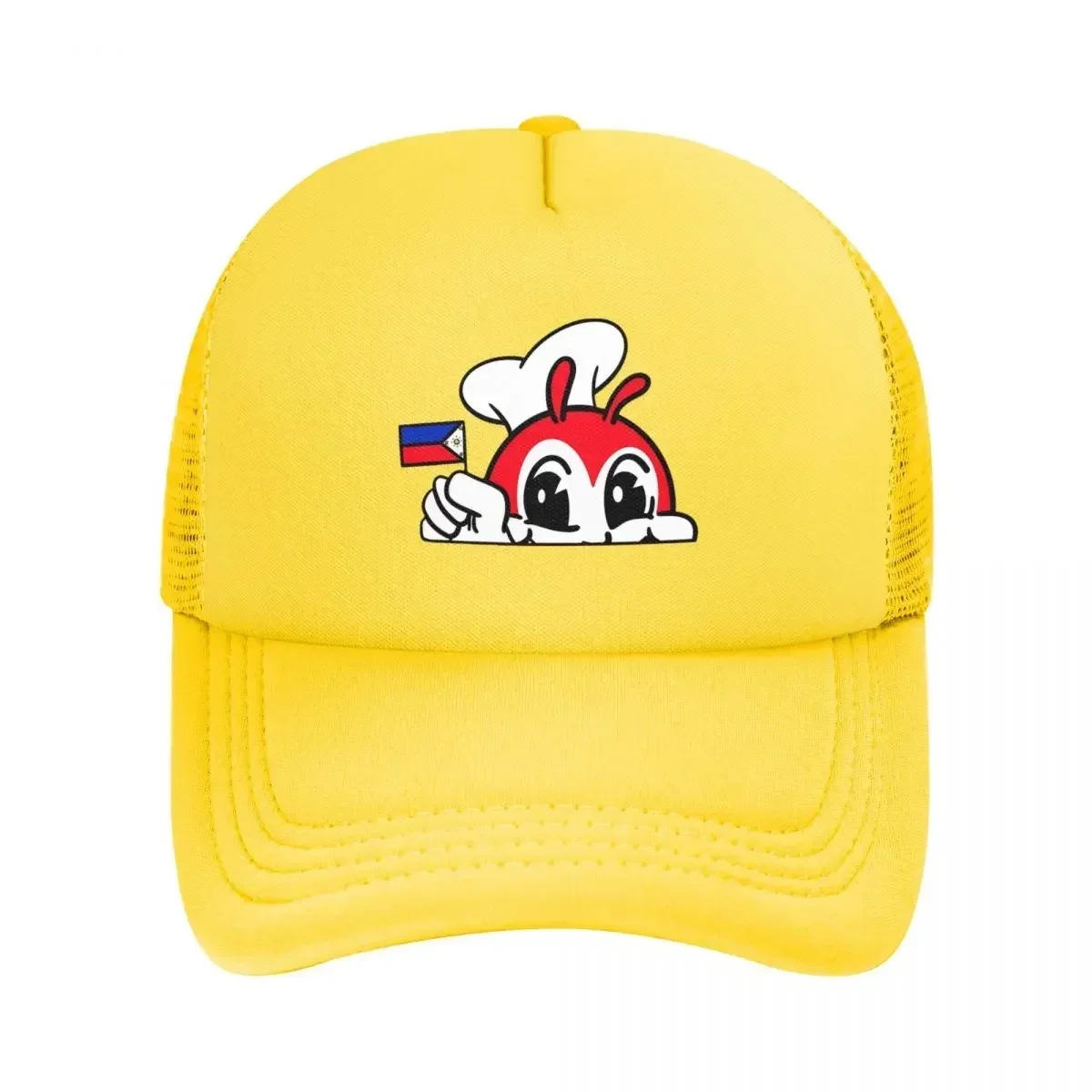 

Jollibee Peeking Philipppine Flag Филиппинские сетчатые бейсболки Snapback шляпы дышащие повседневные Casquette уличные унисекс