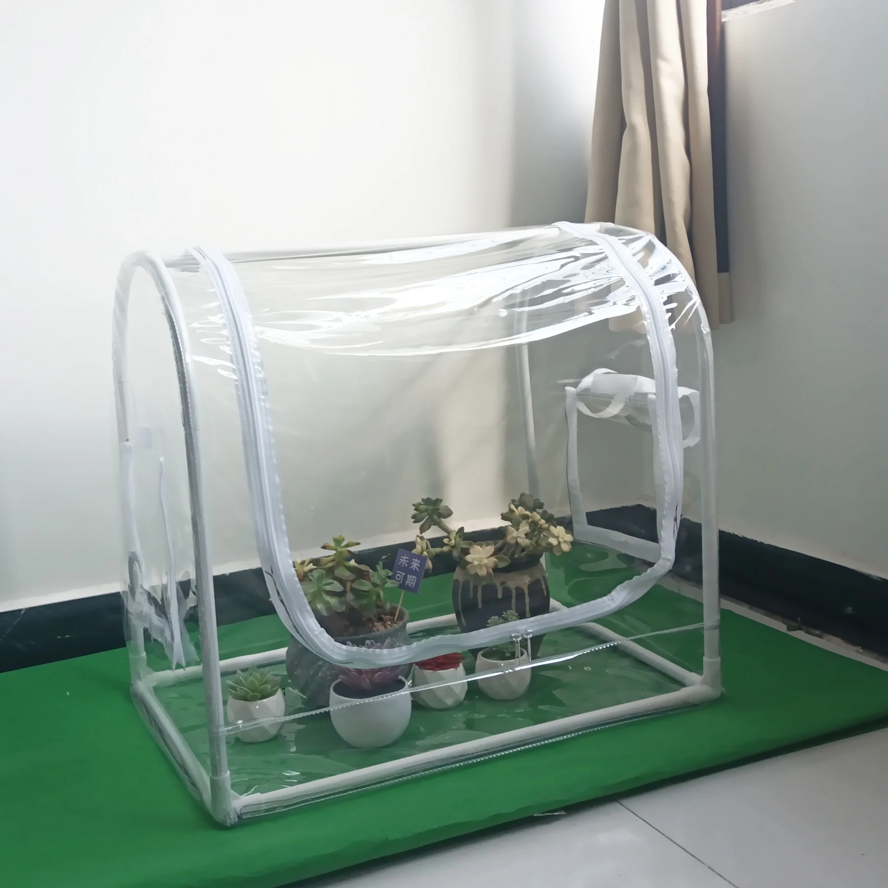 

Customizable Portable PVC Greenhouse Cover Easy Assembly Plant Mini Growth Greenhouse Heat Insulation