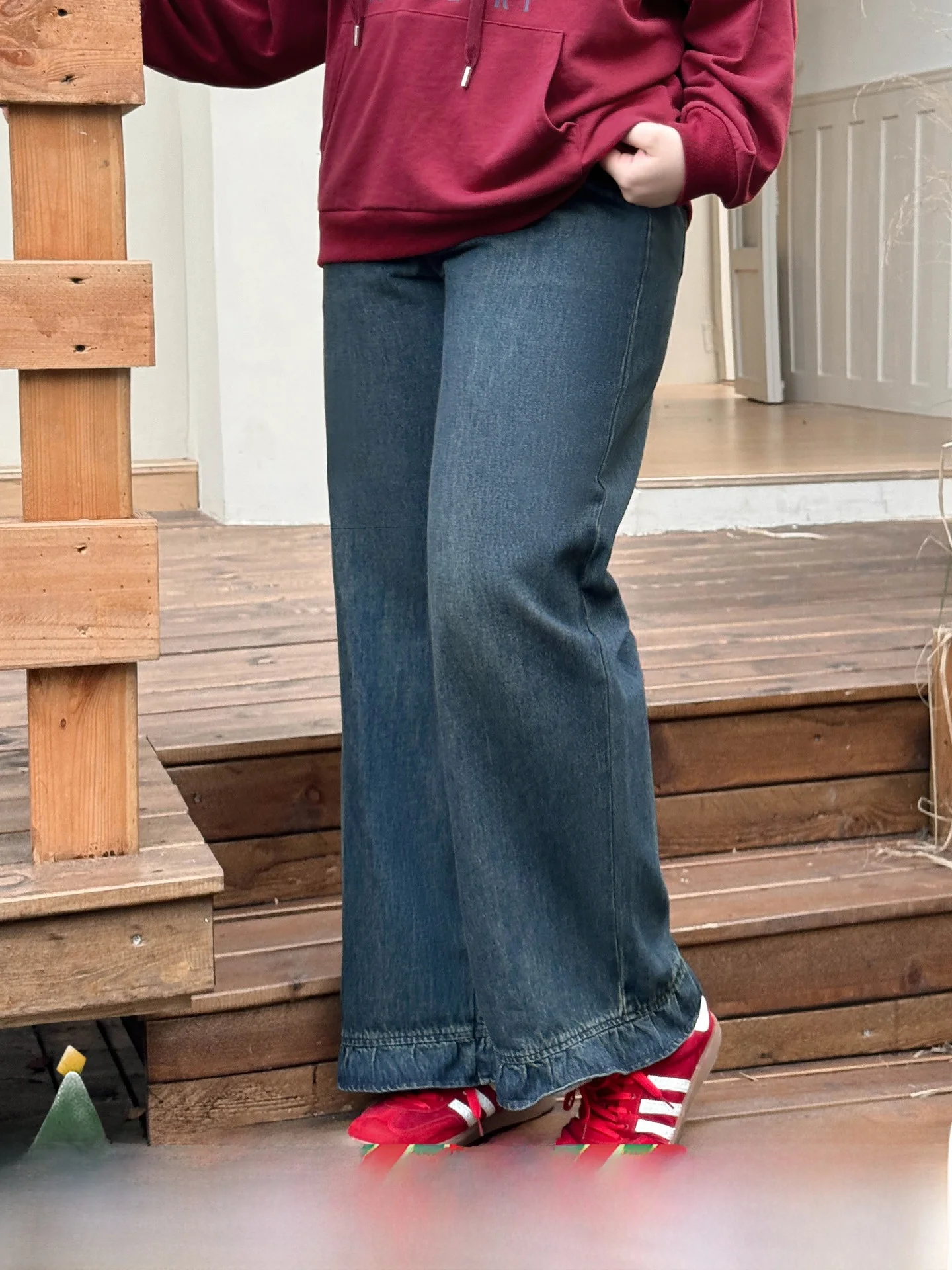 

Женские джинсы больших размеров, свободные широкие брюки с высокой талией, хлопковые джинсовые повседневные футболки на осень-зиму