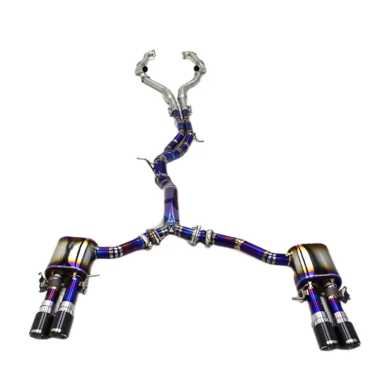 

OBM Performance Exhaust Muffler For Audi S4/S5 B9 3.0T 2019-2023 Factory Valve Titanium Catback SUS304 Front Pipe