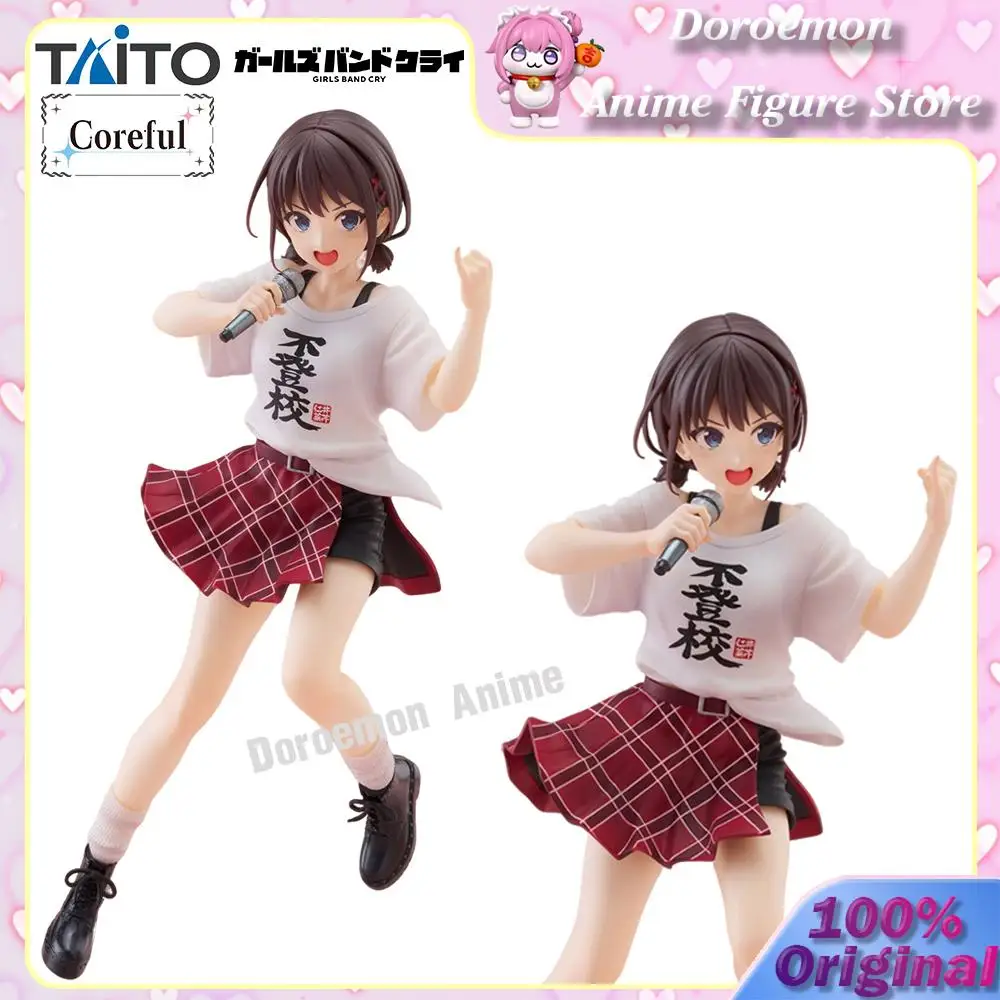 Preorden Original Taito Coreful Figure Girls Band Cry Iseri Nina No ir a la escuela Camiseta Ver. Figuras de chicas Kawaii de anime