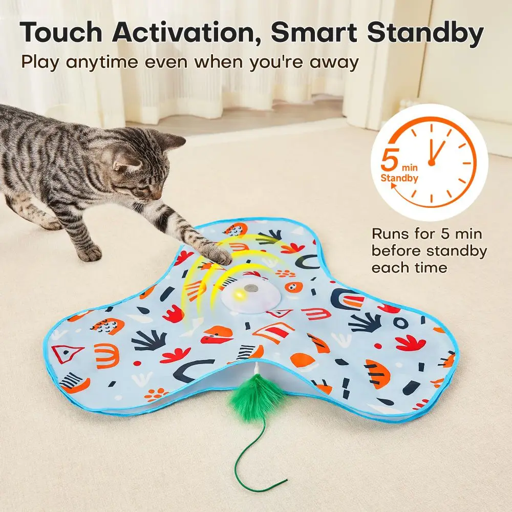 

Smart Hide and Seek Cat Motion Activated Thermal Sensing Interactive Cat Toys Touch Activated Real Mouse Squeaky