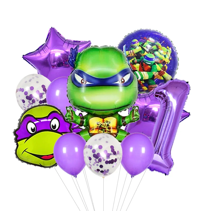 All Match Ninja Turtles Full Body Foil Balloon Self Sealing Inflatable Ball for Kids Birthday Party Indoor Outdoor Decor Props