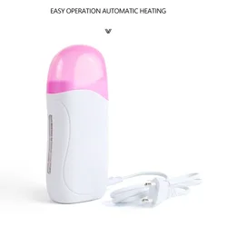Roze Enkele Handheld Ontharingswas Ontharing Wax-melt Machine Draagbare Epilator Roll On Ontharingsverwarmer Huidverzorgingshulpmiddelen
