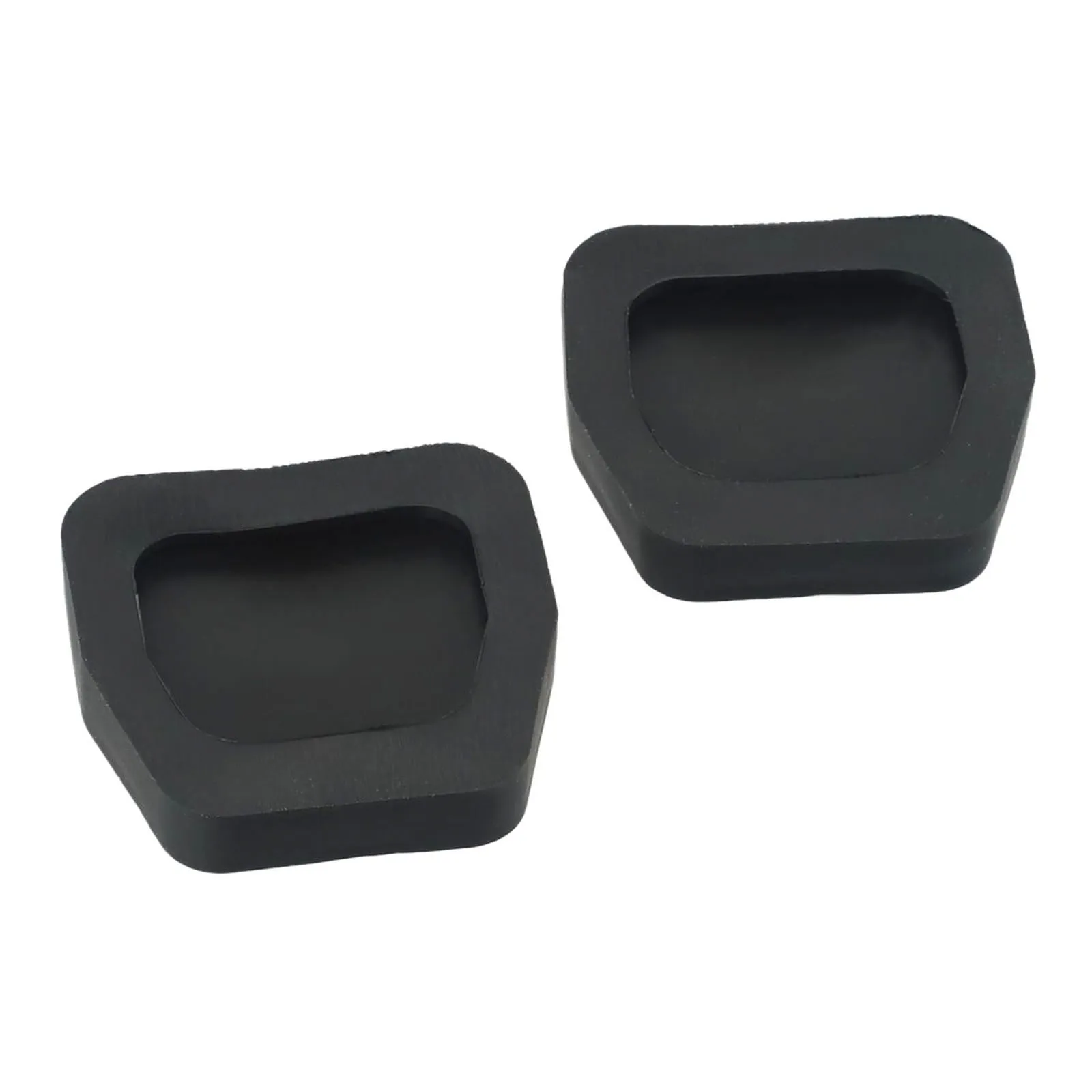 2PCS/Set Black Automobile Interior Brake Pedal Clutch Rubber Pad Cover For GO LF / For JETTA MK2 1984 - 1991 321721173