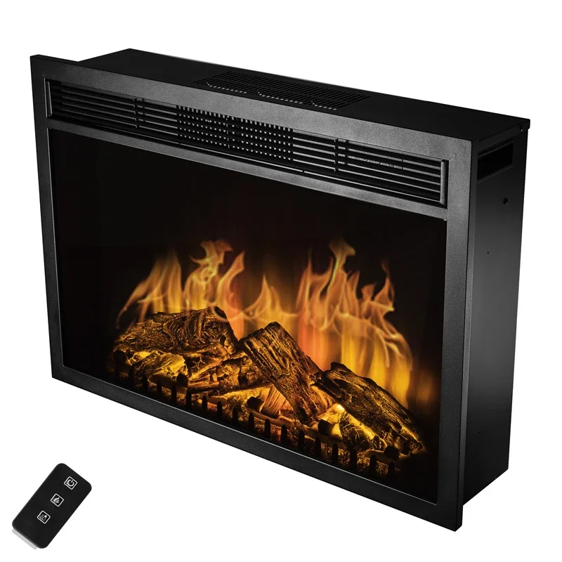 Lareira falsa elétrica com chama 3D, lareira falsa, núcleo decorativo, 220V, 1400W