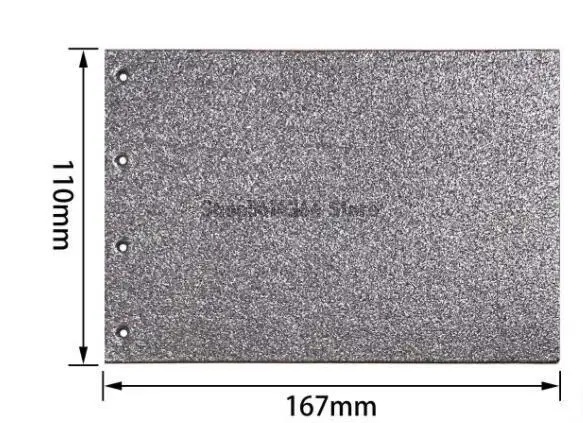 4 Round Mounting Holes Carbon Base Pad Cloth Backing Backer Sheet 167x110mm for Makita 9403 Belt Sander