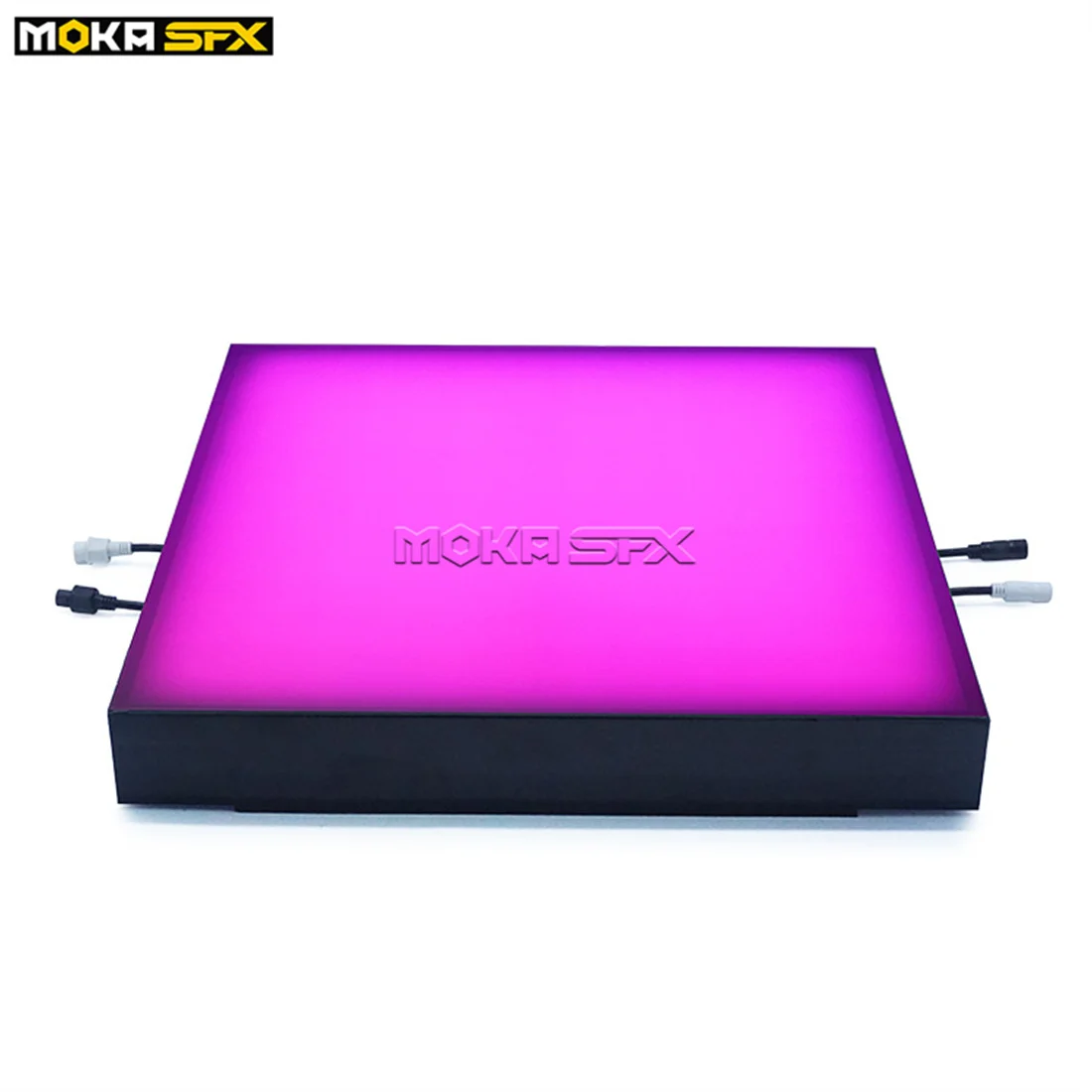 MOKA SFX Interactive LED Dance Floor RGB Inductive 3D Led Stage Floor Panel Light  for Wedding Disco Nightclub 50x50cm