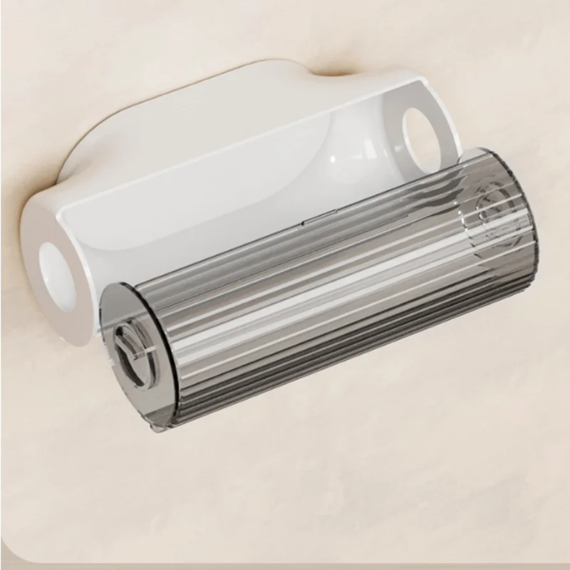 Large Capacity Wall-Mounted Plastic Garbage Bag Storage Box Kitchen Special Storage Artifact Dustproof Modern Minimalist Design 5