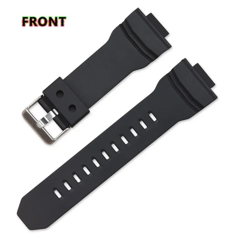 TPU Watchband for Casio GA-150/200/300 Bracelet Rubber Watch Strap Sport Replace Wristband Watch Accessories Band 16mm