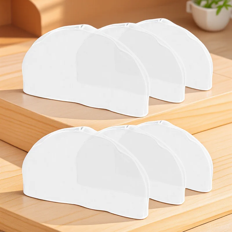 

6pcs Garment Shoulder Covers Translucent Clothes For Dress Suit Coat Dust Protection Lightweight Reusable Breathable Home