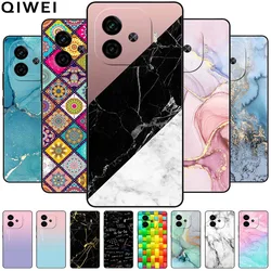 For iQOO Z9 Turbo Case Soft Silicone Fashion Marble Shockproof Covers for Vivo iQOO Z9Turbo TPU Coques Bumpers Z 9 Turbo 6.78''