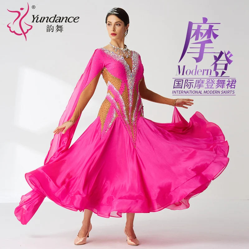 

B-2080 High Quality Sexy Women Girls Dance Dress Ballroom Custom Ballroom Dance Dresses Women Adult Waltz for Sale