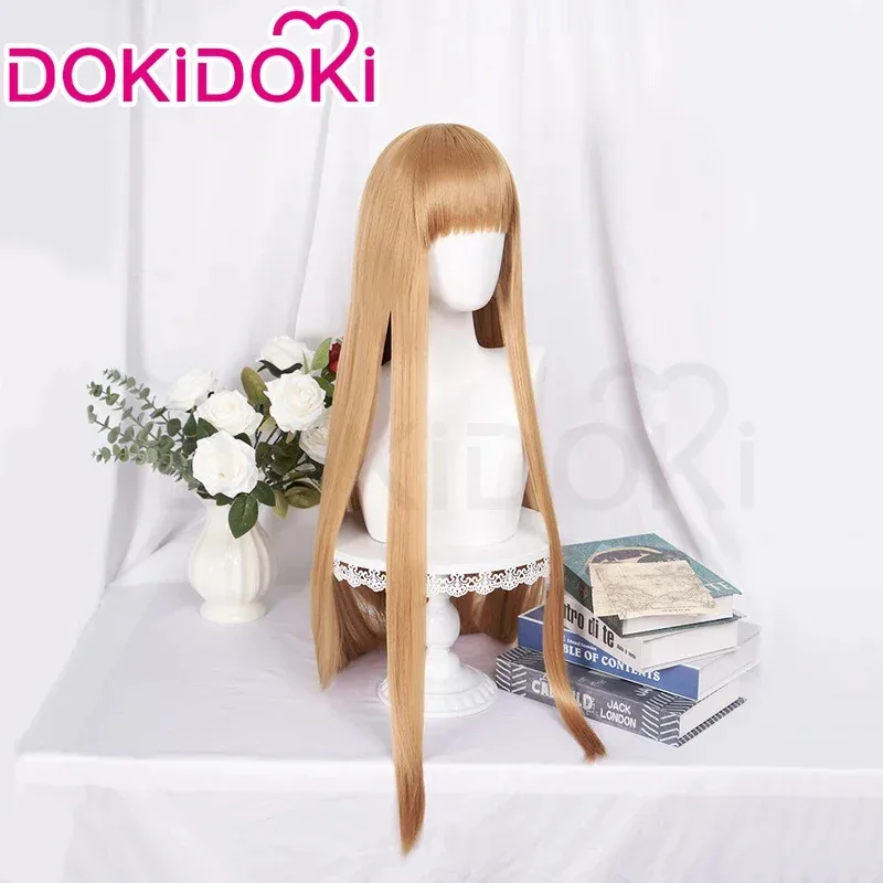 Wiwiwi 123 هولو أنيمي التوابل والذئب شعر مستعار DokiDoki المرأة تأثيري الشعر الأرجواني مقاومة للحرارة الاصطناعية هالوين