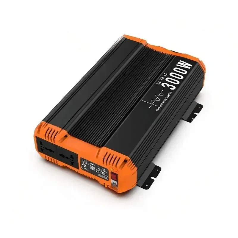 Pure Sine Wave Inverter 12V 24V 48V To 220V  LCD Display Auto Accessories Power Converter For Home Camping  And RV