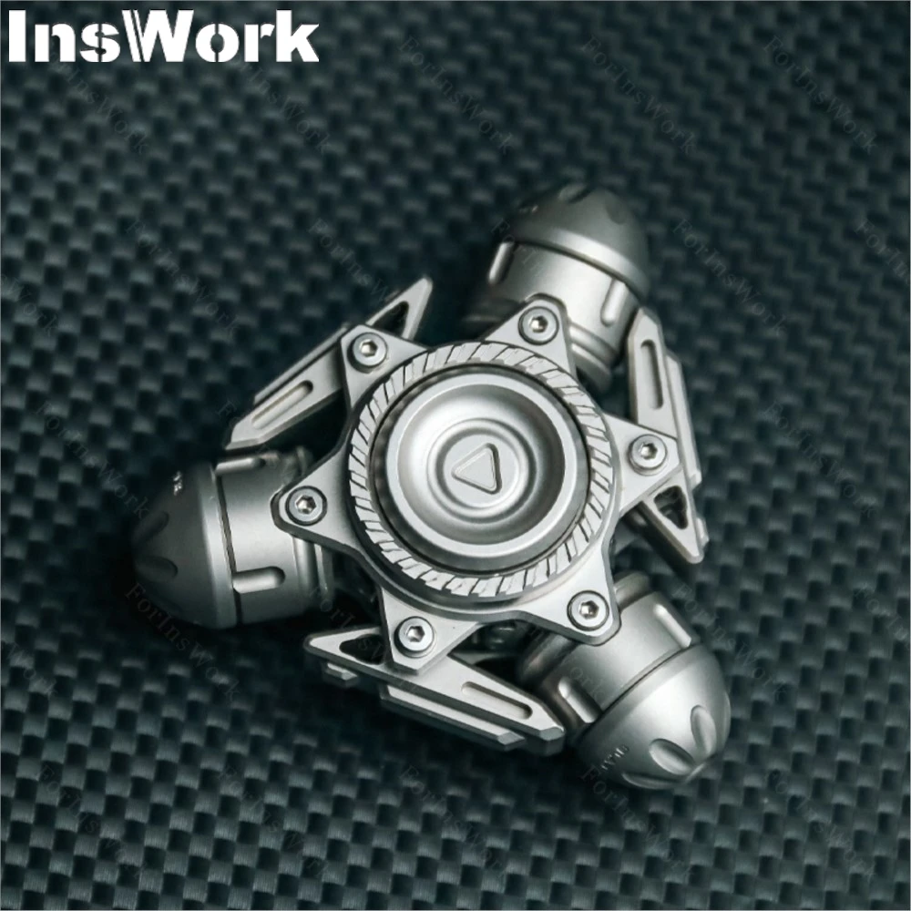 Fantasy Smelt BLAST Titanium Alloy Sandblasted 129g Fidget Spinner Fidget Toys Hand Spinner Limited Edition Of 66pcs EDC