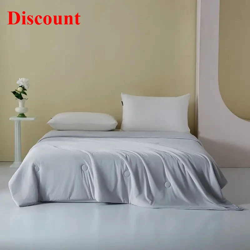 

Cool black technology cool silk summer cool quilt air conditioner quilt single double ice silk quilt machine washable