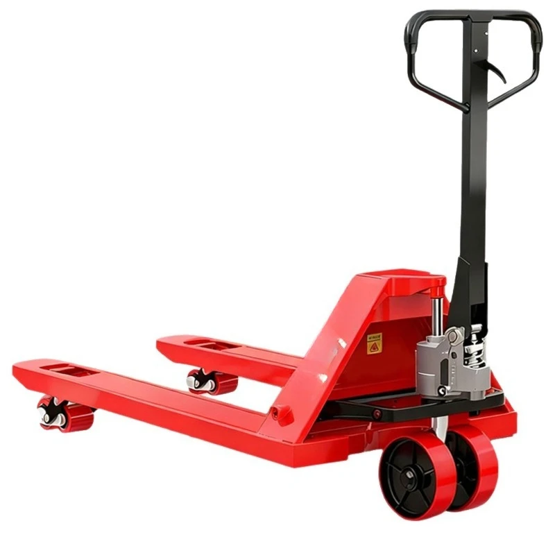 2T Manual Hydraulic Pallet Truck Extended Fork Small Handling Loading Trailer Warehouse Transport Tool