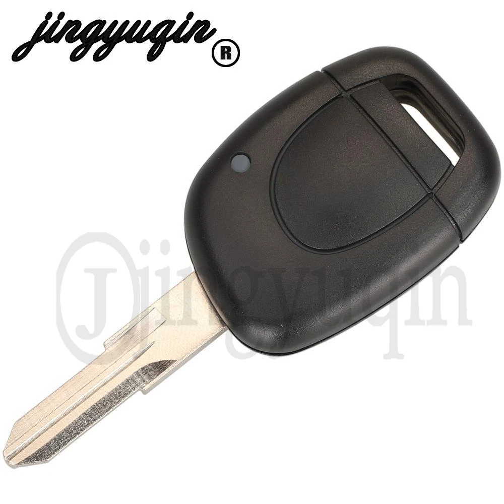 jingyuqin 1 Button Fob For Renault Master Kangoo Clio Twingo Smart Remote Car Key 434Mhz ID46 PCF7946 Chip Fob NE72/VAC102 Blade