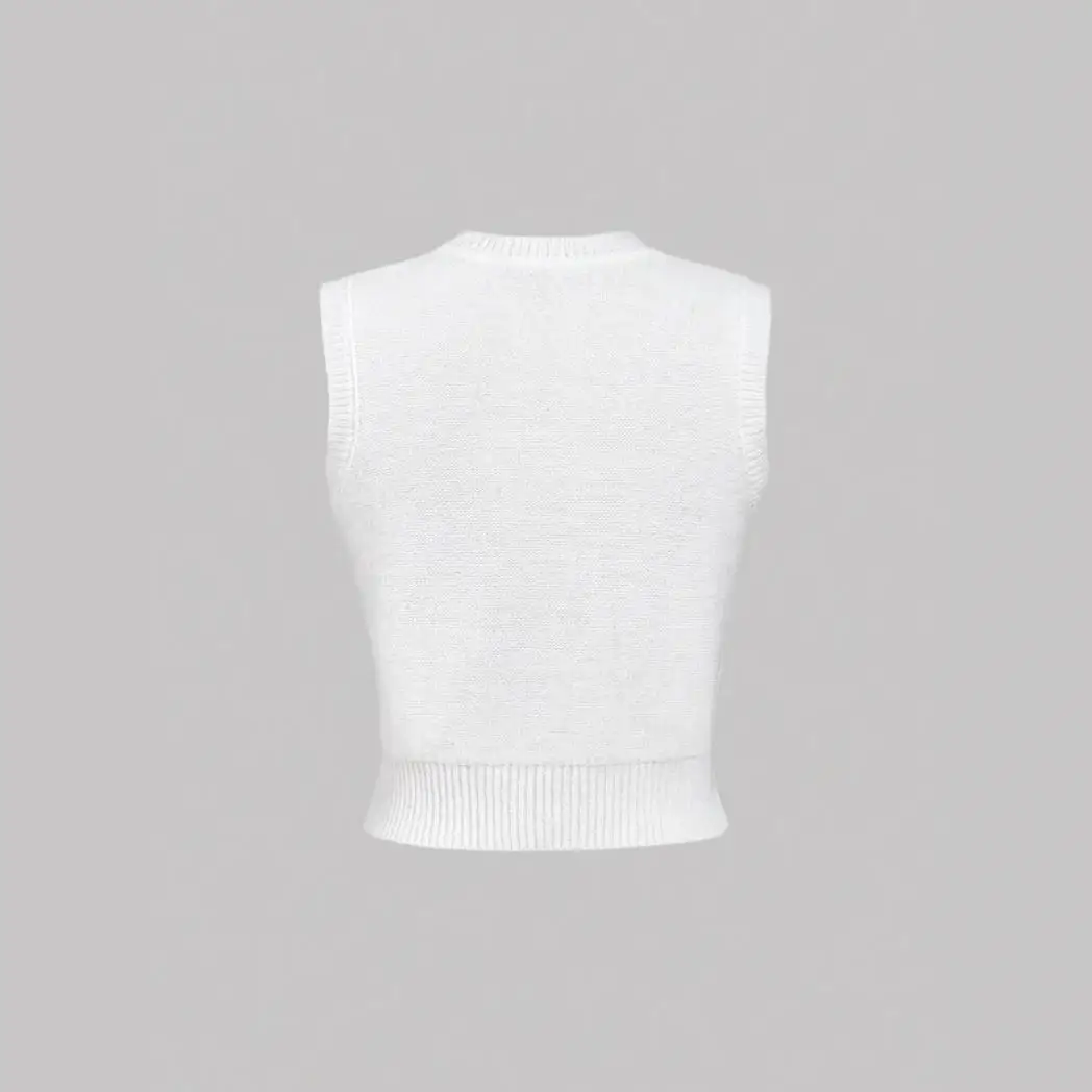 

Summer Printed ort Sve Knitted T-irt Casual Folded Design New Sle Import And Export Mosaic Feeling Women's Sweater