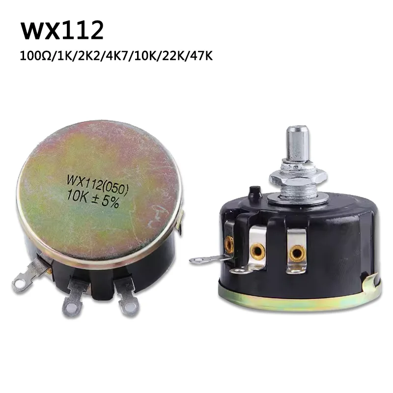 WX112(050)-5W Single Turn Wirewound Potentiometer 1K 2K2 4K7 10K 22k 47k New
