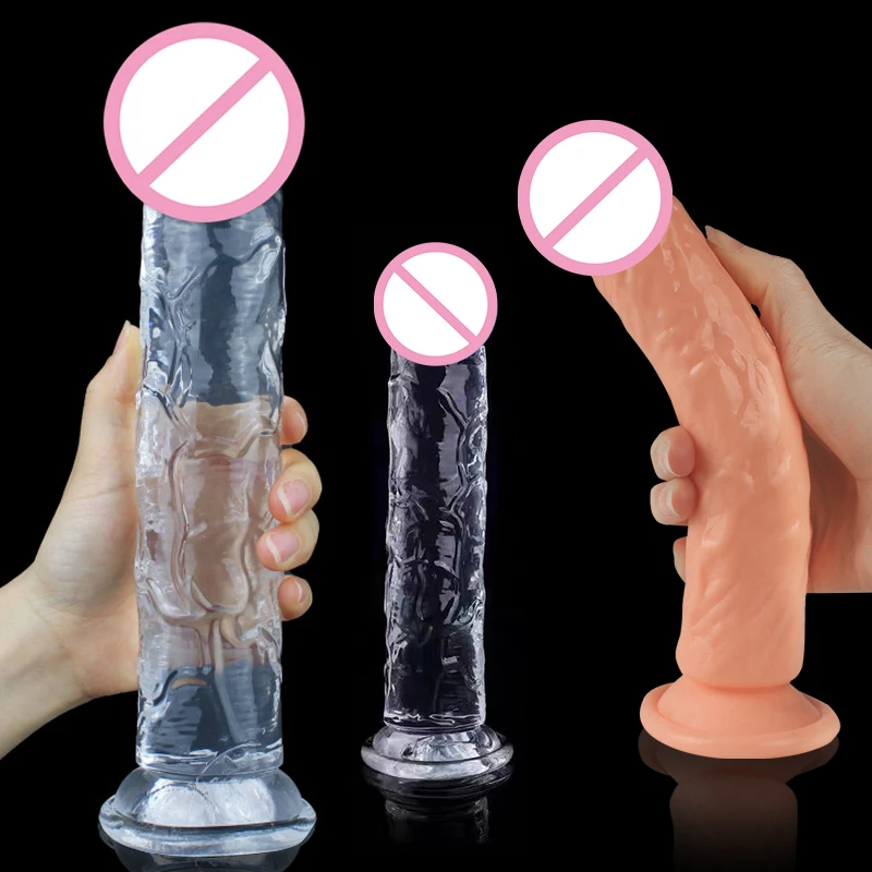 7 Size Realistic Dildo Jelly Penis Suction Cup Flesh Color Dildo Packaging Discreetly Female Masturbator Clitoral Stimulator