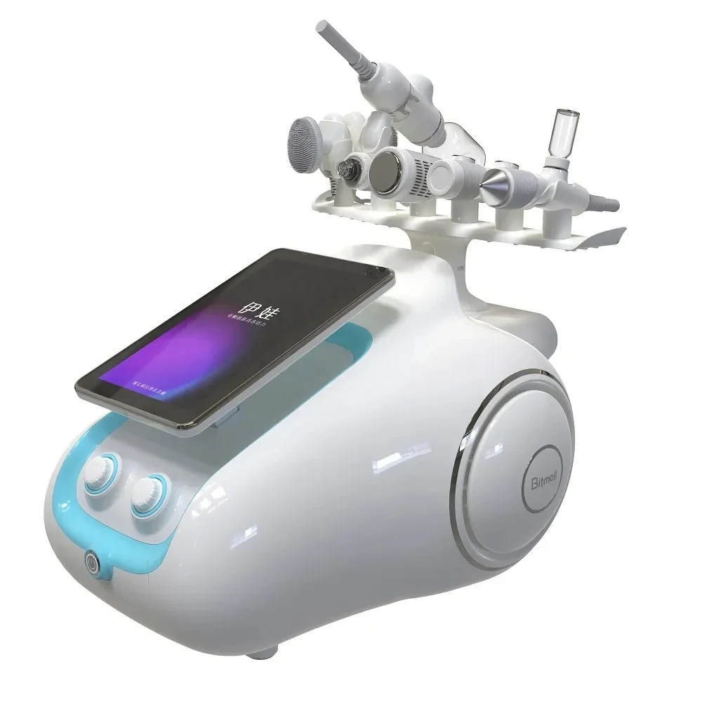 

6-in-1 Hydro Facial Dermabrasion Machine Multi-Function Skin Care Device with Galvanic Oxygen Jet Facial Cleaning Rejuvenation