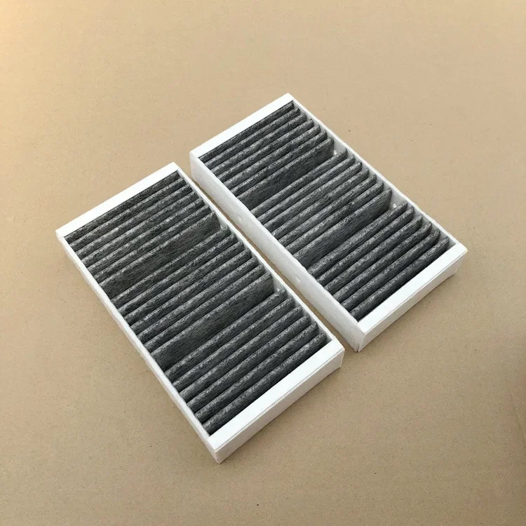 2Pcs Car Cabin Filter Air Conditioner A1668300318 For Mercedes Benz X166 W166 GL350 400 450 GLE250d GLE300 320 GLS500 ML Coupe