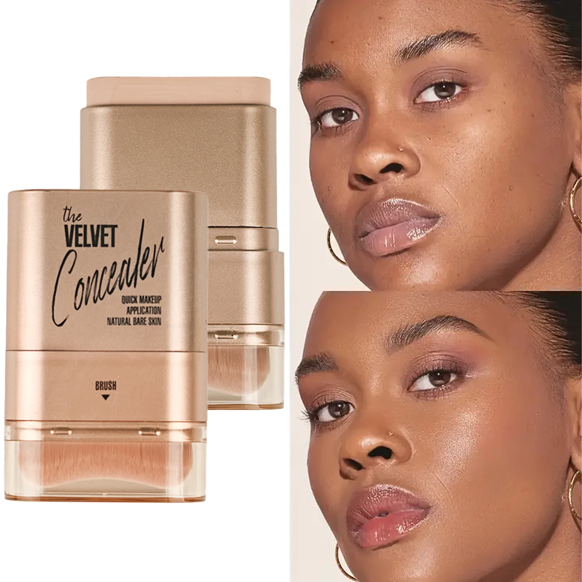 Face Foundation Contour Stick Long-wear Lightweight Brighten Stick Face Concealer Blemish Contouring Beauty Makeup