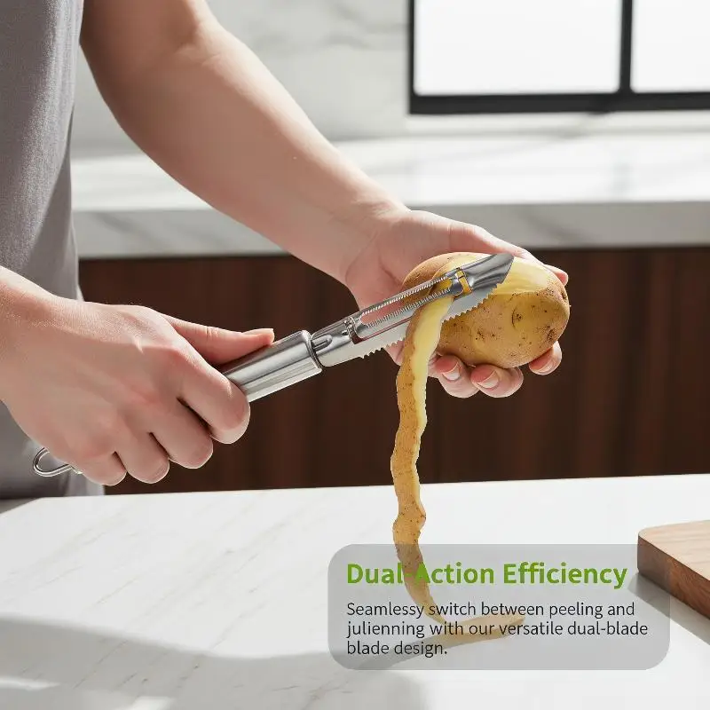 1pcs Stainless Steel Vegetable Skinner No Rust Durable High-quality Dual-blade Peeler All-Purpose Peeler Potato Fruit Vegetables