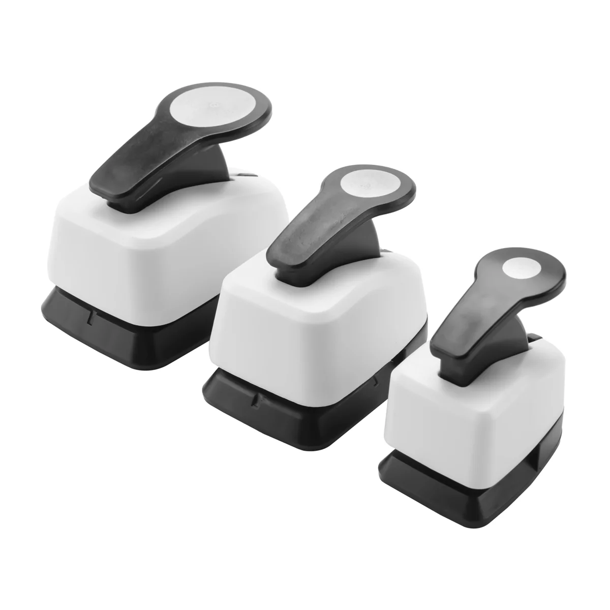 

3Pcs Paper Craft Punches-Hole Puncher Single,Hole Punch Shapes, Hole Puncher for Crafts 9/16/25mm Circle Punch Set