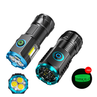 Type-C USB Rechargeable Pocket Mini Led Flashlights Portable 18350 Battery High Power Outdoor Camping EDC Flashlight Light Torch