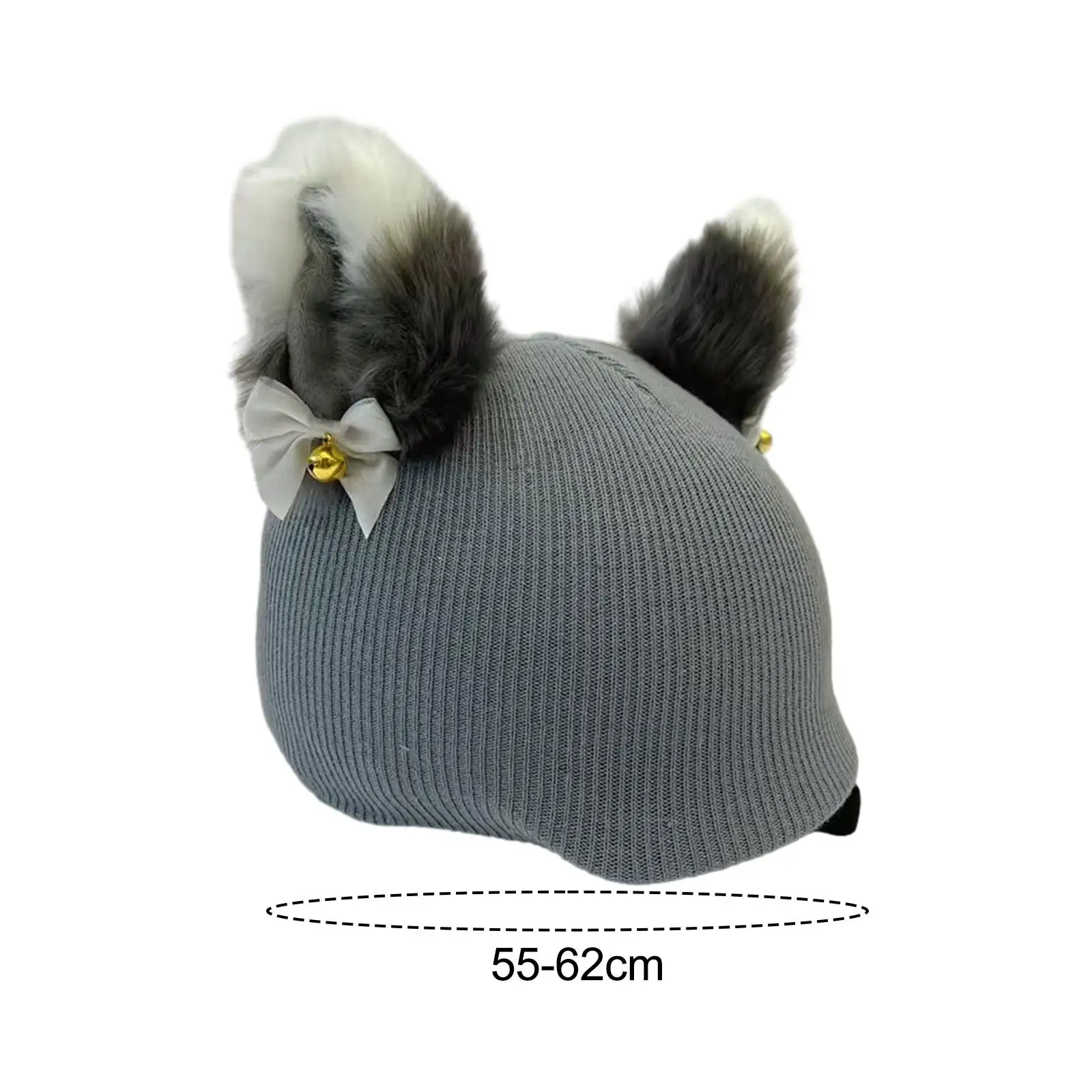 Capa de capacete de esqui, chapéu de malha quente criativo, decoração de capacete de esqui para mulheres e homens,