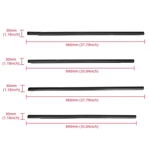 Chevrolet Cruze 2009-2015 4pcs 자동차 창 Weatherstrip 창 몰딩 트림 씰 벨트 외부 창 유리 고무