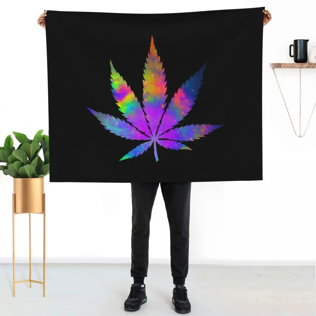 Weed Throw Blanket Extra Large Throw Thin Comforter Shaggy Cute Soft Blankets