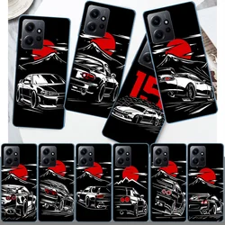 Japan JDM Sports Cars Male Men Phone Case For Redmi Note 13 5G 14 Pro Plus Redmi 12 12C 13C 14C 10 10A 10C 9 9C 9T 9A 8 8A K70 P