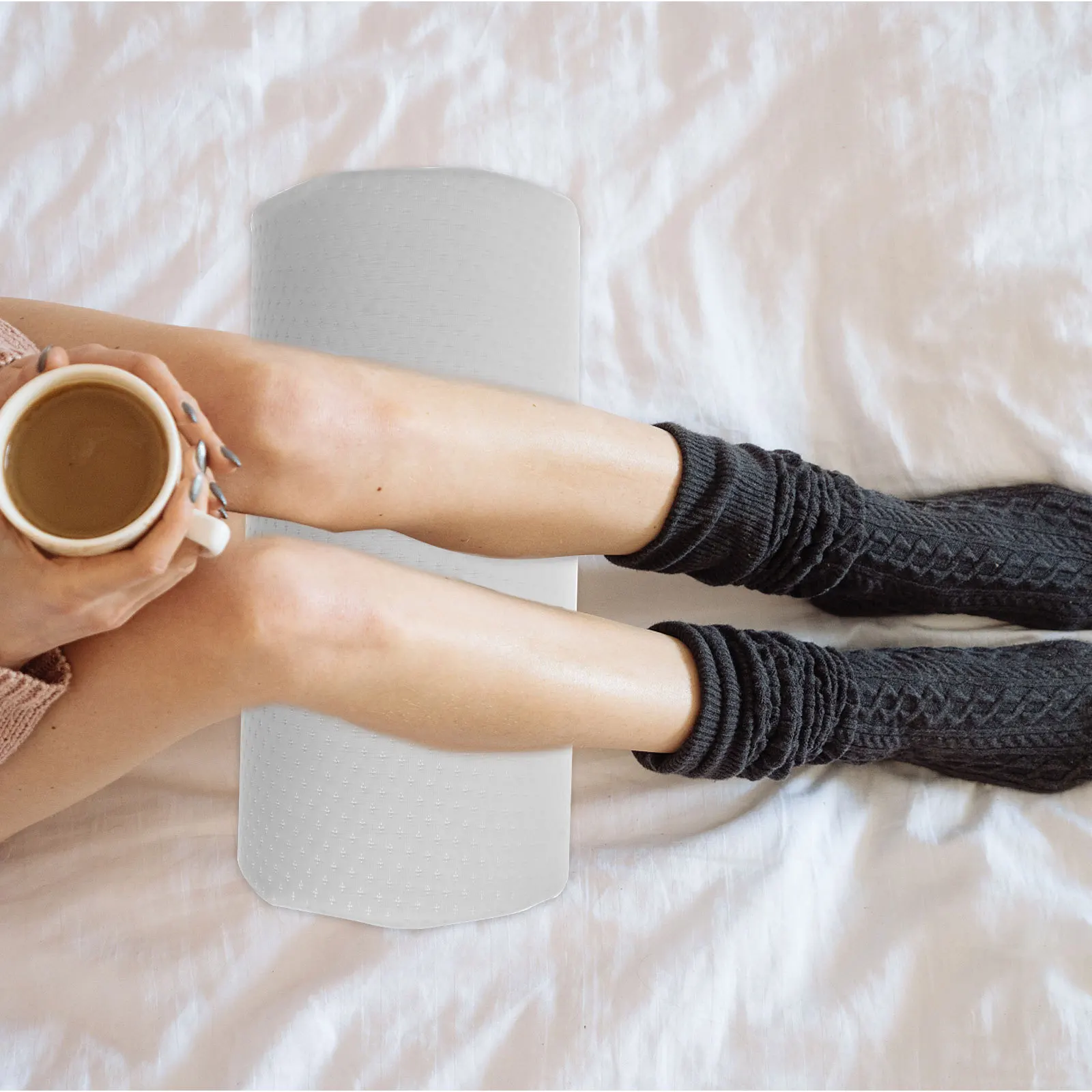 

1Pcs Memory Leg Pillow Comfortable Knee Cushion Durable Home Relaxation White Multipurpose Pillow Office Back Cushion