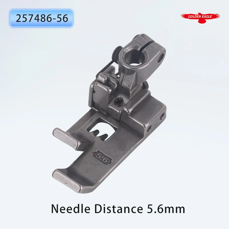 257486-56/64 Left Guide Presser Foot For Pegasus Coverstitch Sewing Machine Part Fit W664-35 WT600 Needle Distance 5.6mm 6.4mm