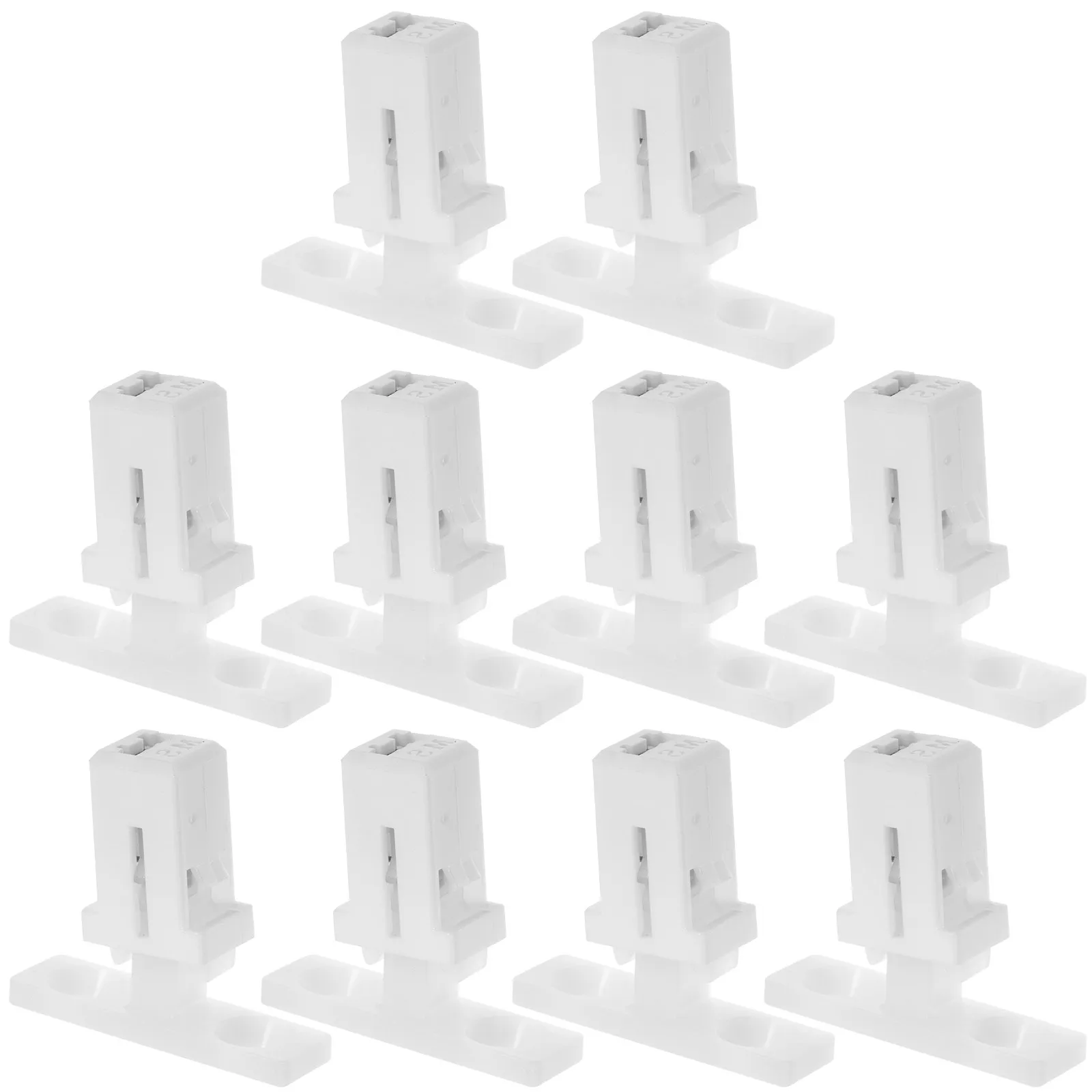 10Sets Spring Lock Buckles Versatile Push Latch for Door Car Eyeglass Holders Trash Can Lid Lock Replacement Parts