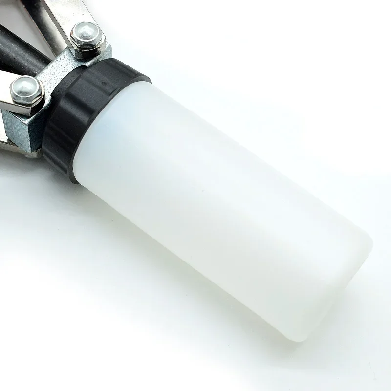 مسدس صامولة برشام يدوي بمقبض مزدوج مع مقبض مطلي بالمطاط، مسدس صامولة صناعي عالي التحمل مصنوع بالكامل من الفولاذ