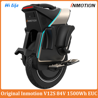 Newest INMOTION V12 84V 1500Wh 50S Battery 6000W Motor 3.00-12inch Tire 70km/h IP56 Inmotion V12S Electric Unicycle