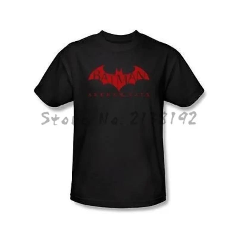 T Brand Cotton T- Summer Fashion Tops Arkham City Red Bat Logo Shirt Adult S-5XL Men'S Top Tees