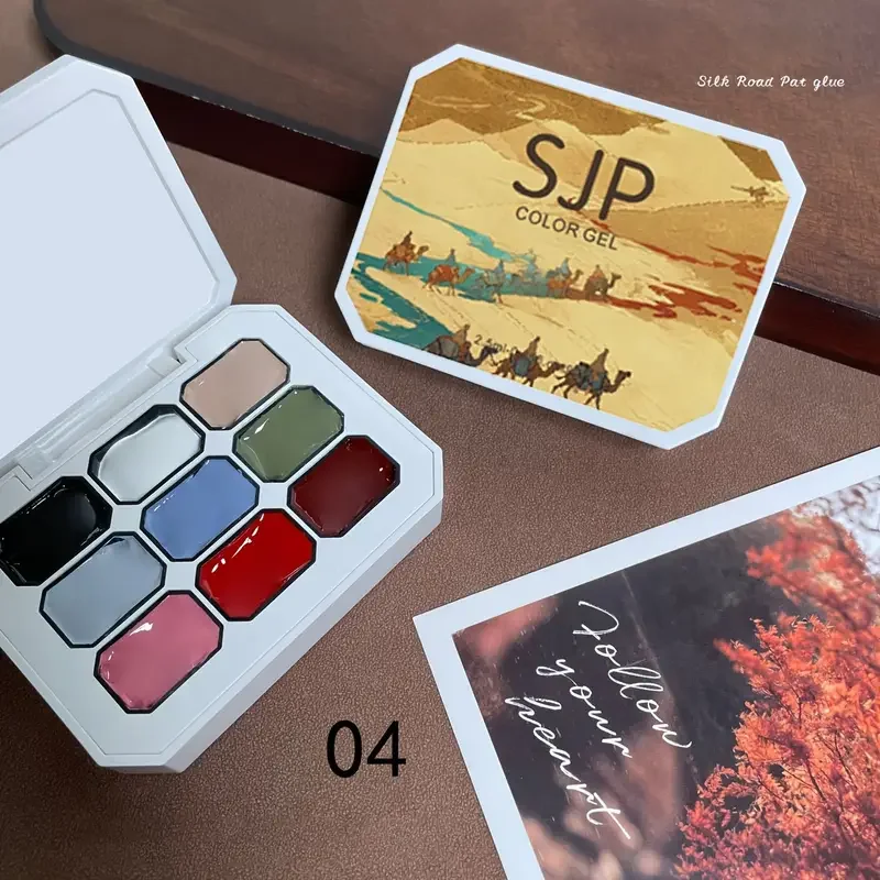 9 colori solidi tavolozza di smalti per unghie staccabile UV/LED smalto lacca salone gel nail art vernice gelatina salone gel semi-permanente Hybr