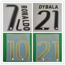 

Super A Retro 2015 2016 2017 Juven ronaldo dybala pogba numéro police impression, patchs de marquage à chaud