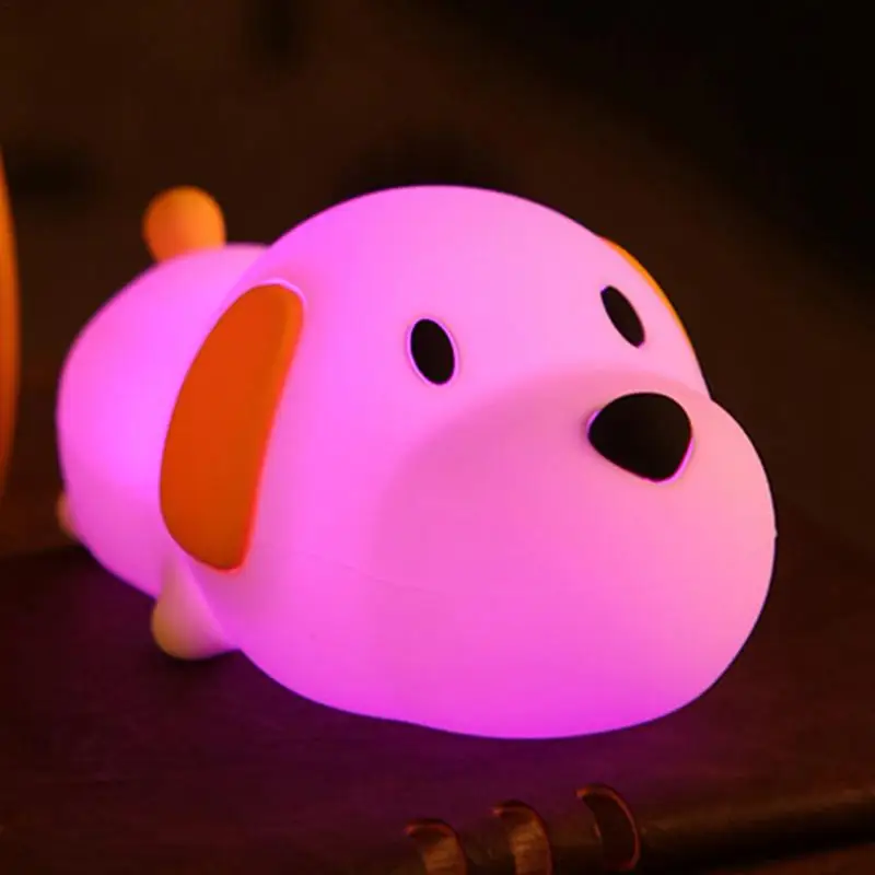 Cute Dog Night Light Sleep Lamp Bedside Night Light Night Light For Kids Breastfeeding Nursery Nightlight Animal Night Lamp