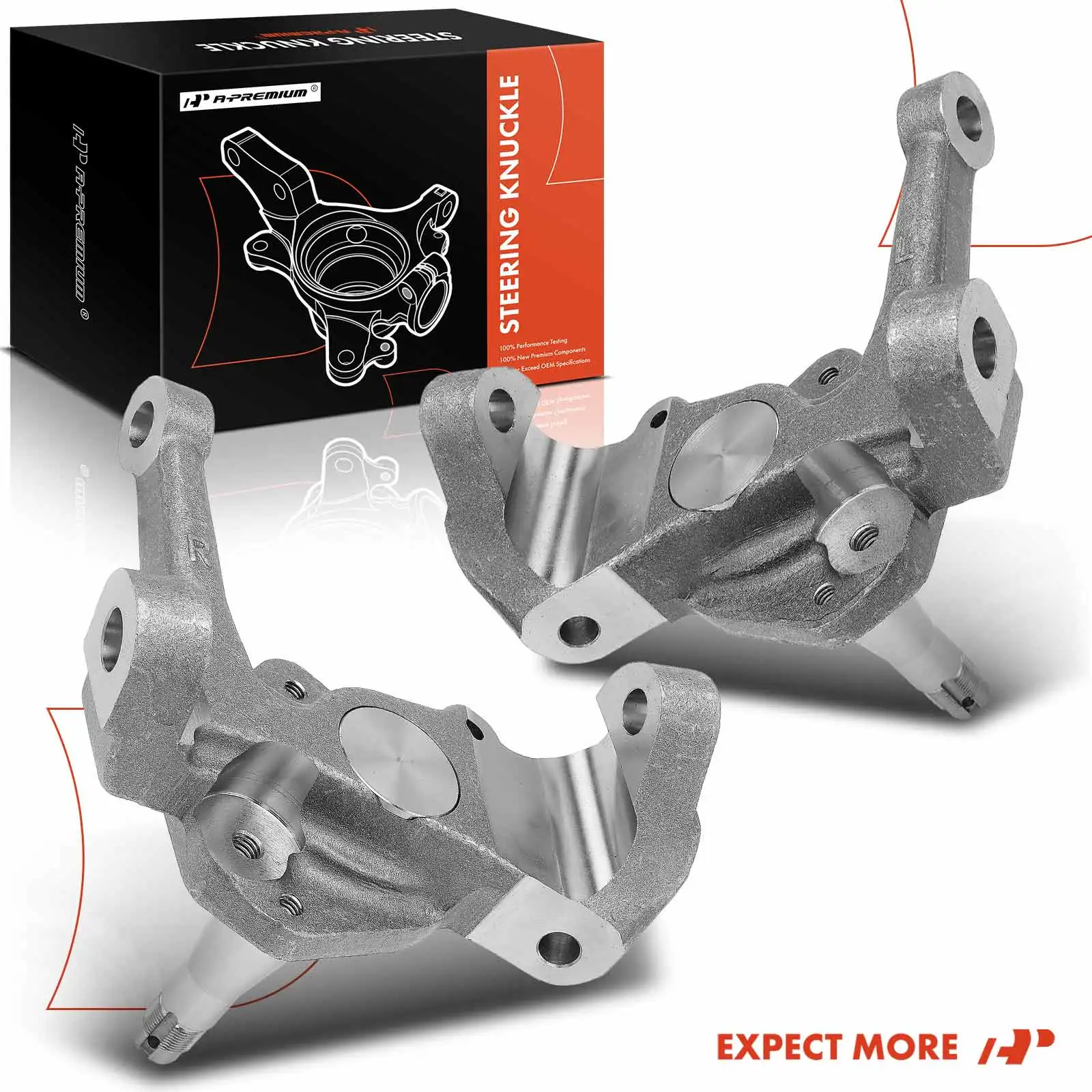 A-Premium 2 Inch Front Left & Right Stock Drop Spindles for Ford Pinto 1973-1980 Mustang II 1974-1978 view 8