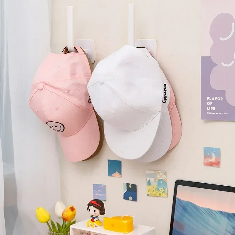 Cap Holders Adhensive Wall Cap Hanger Baseball Caps Storage Organizers Door Closet Hook Home Storage Organization