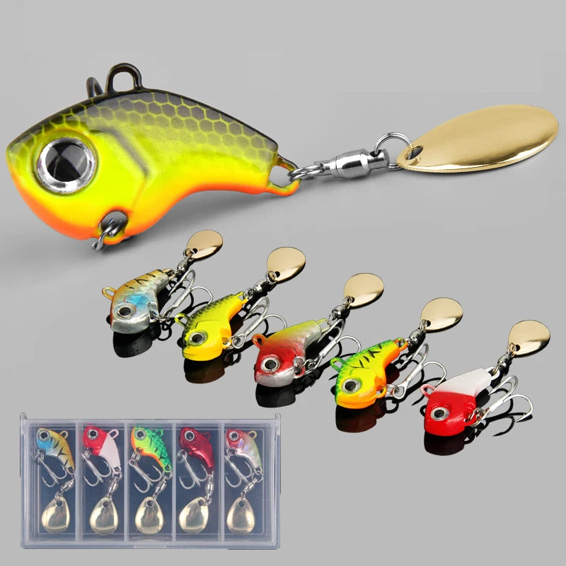 Upgrade Your Fishing Gear: Save Big with Our 5pcs Metal VIB Lure Set – Only .21!