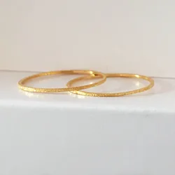 Minimalist Thin Matte Stainless Steel Rings for Women Korean Women's Girls Jewelry Christmas Thin Band Ring Set 18K Gold Plated